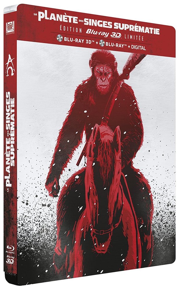 La Guerra del Planeta de los simios: Diseño steelbook Italiano y Frances (posiblemente el mismo que tengamos aquí)