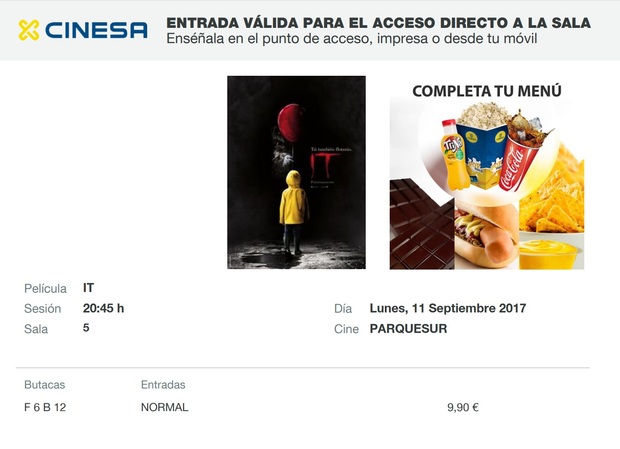 IT: Mi Crítica y mi Entrada. [Sin Spoilers]. Nota 8/10. Tu también flotarás.
