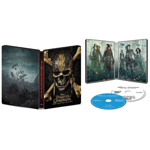 Piratas del Caribe La Venganza de Salazar: Diseño completo del steelbook
