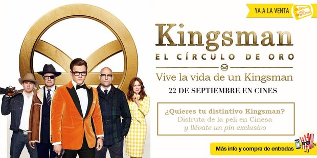 Cinesa regalara pins con el logo de Kingsman a los asistentes a sus salas