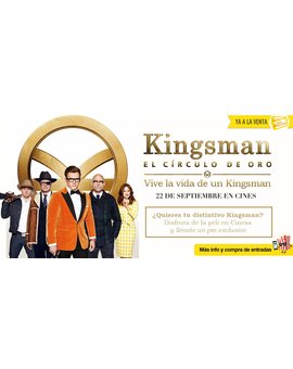 Cinesa regalara pins con el logo de Kingsman a los asistentes a sus salas