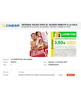 La Suerte de los Logan: Mi Crítica y mi Entrada [Sin Spoilers]. Nota 7.5/10. ¡Divertidisima!