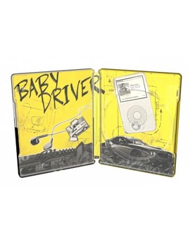 Baby Driver. Diseño interior del steelbook