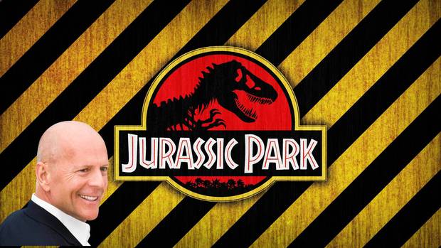 Así sería Jurassic Park con Bruce Willis de protagonista