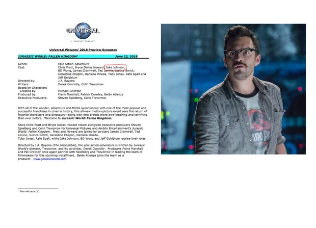 Jake Johnson volverá como Lowery en Jurassic World El Reino Caido según acaba de comunicar Universal en este comunicado oficial + Foto Filtrada del rodaje