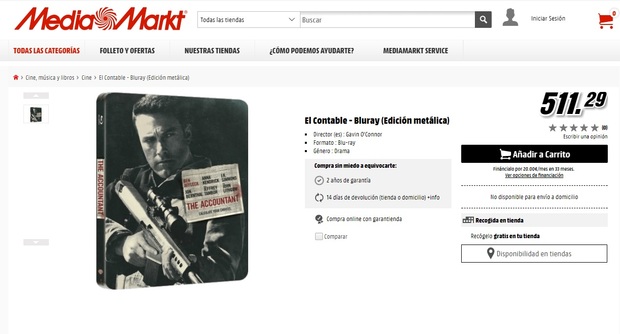 Ofertaza en Mediamarkt: El Contable Steelbook.