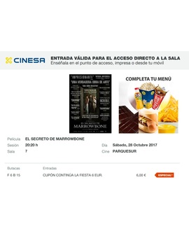 El Secreto de Marrowbone: Mi Crítica y mi Entrada. [Sin Spoilers]. Nota 8/10. MIsterios por resolver.