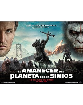 El Amanecer del Planeta de los Simios: Esta noche 05-11-2017 a las 22 horas estreno en Tele 5 ¿Que nota le dais a esta película?