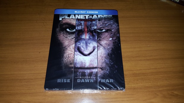 El Planeta de los Simios. Trilogia steelbook Origen, Amanecer y Guerra: Mi Compra 14-11-2017