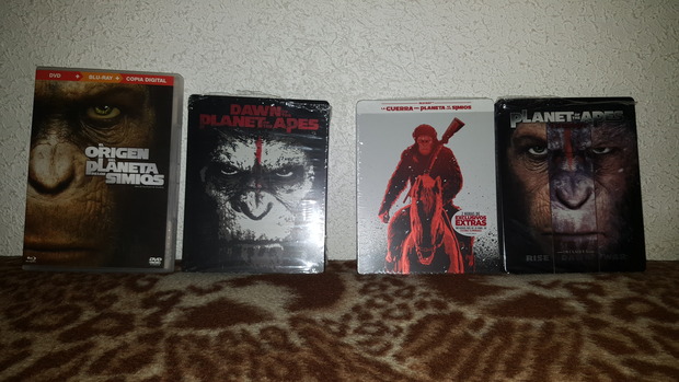 Mi coleccion de El Planeta de los Simios (Trilogía César)