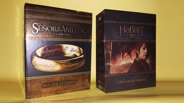 La Tierra Media Ediciones Extendidas: El Señor de los Anillos Trilogía Extendida + El Hobbit Trilogia Extendida 3D.