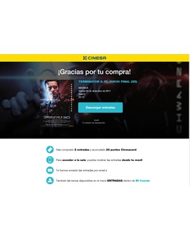 Dijo que volvería ¡¡¡Y volvió!!!. Ya tengo mis entradas para Terminator 2 3D.