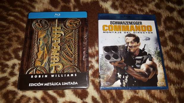 Jumanji Steelbook + Commando: Mis Compras 07-12-2017