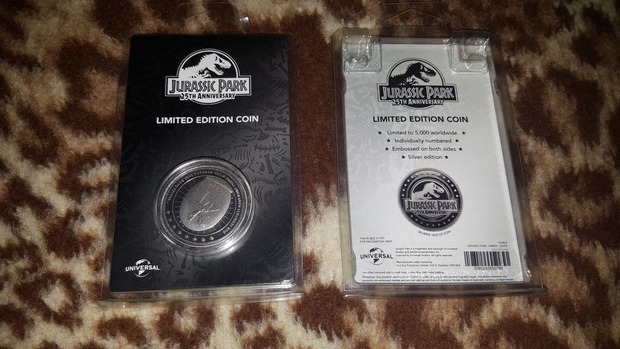 Jurassic Park. Moneda conmemorativa 25 aniversario