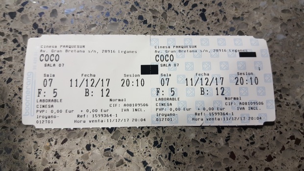 Coco: Mi Crítica y mi Entrada. [Sin Spoilers]. Nota 10/10. Obra maestra en este maravilloso homenaje a la familia.