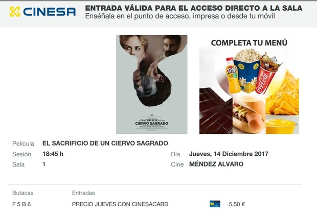 El Sacrificio de un Ciervo Sagrado: Mi Crítica y mi Entrada. [Con Spoilers al final]. Nota 6.5/10. Rompiendo las reglas.