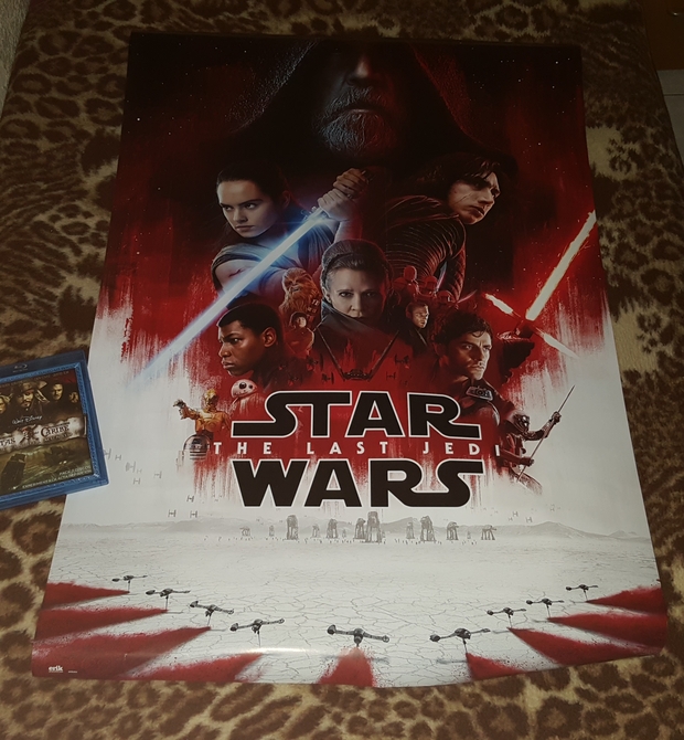 Star Wars Los Últimos Jedi. Poster gigante