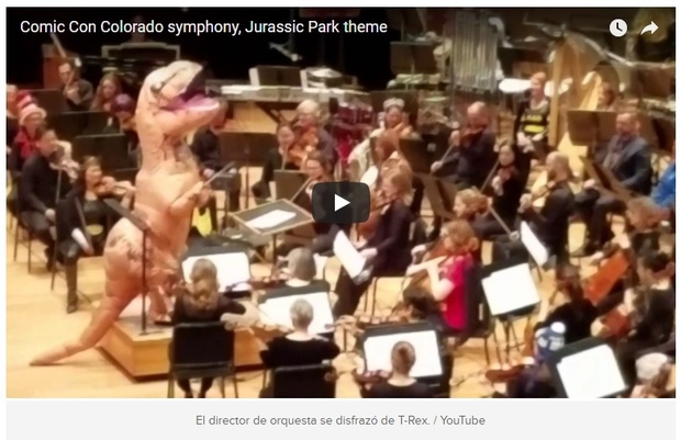 El homenaje de un T-Rex a la banda sonora de Jurassic Park que triunfa en Internet