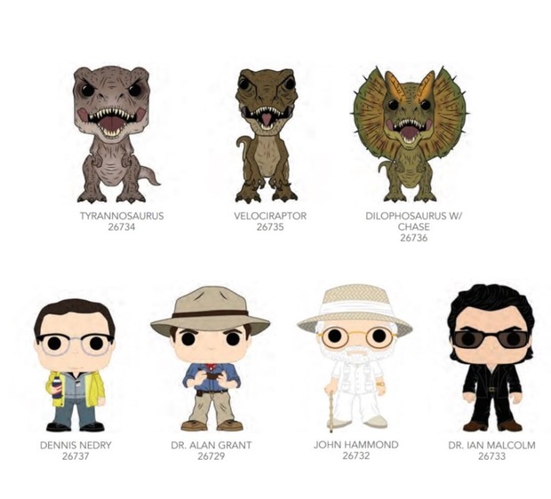 Diseño de los Funko de Jurassic Park