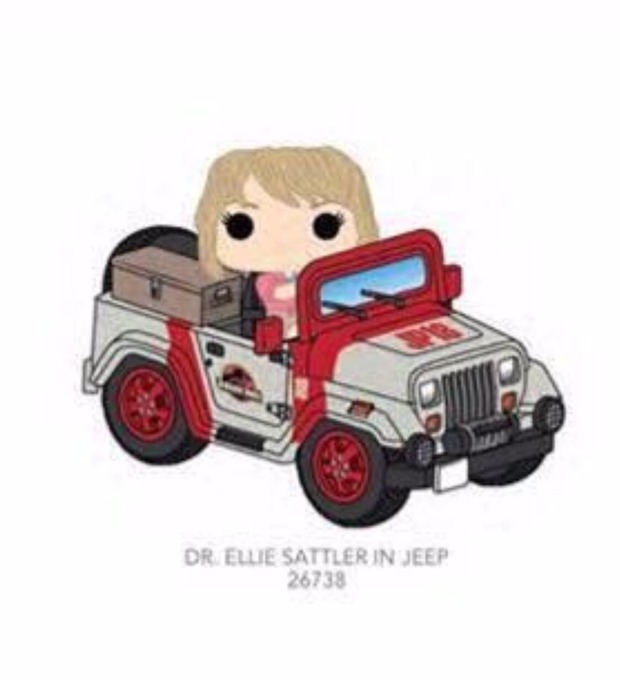 El Funko de Ellie vendrá con el Jeep de Jurassic Park