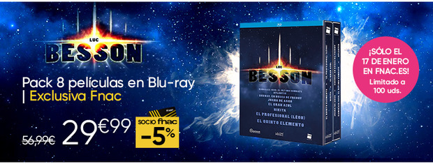 Oferta: Pack Luc Besson, Sólo mañana día 17 en Fnac.es