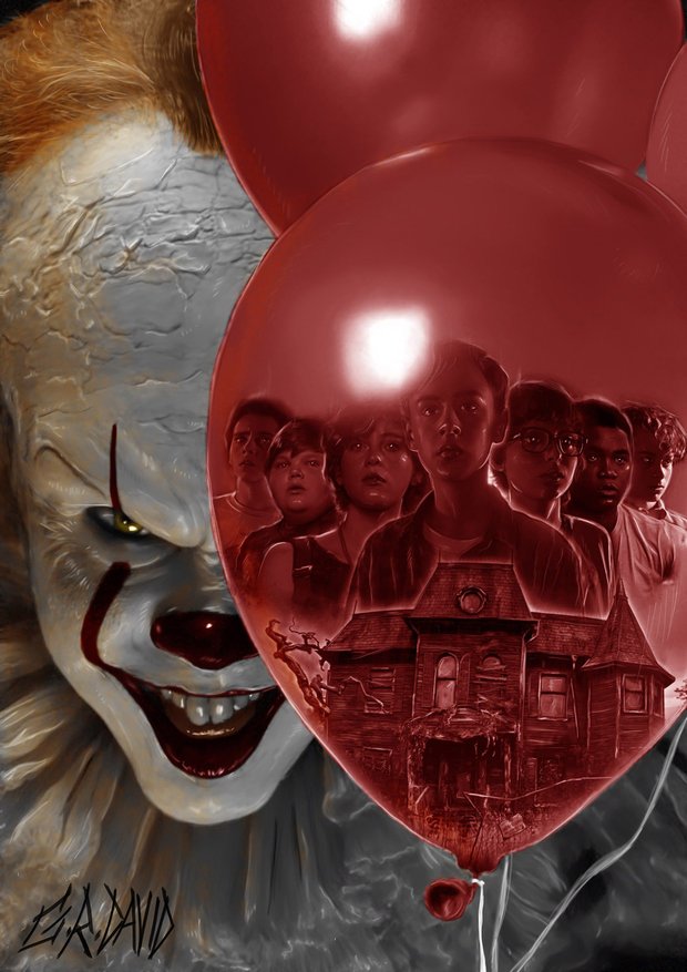 El ilustrador David Ribet gana el concurso de PosterSpy con un espectacular dibujo de "IT" 