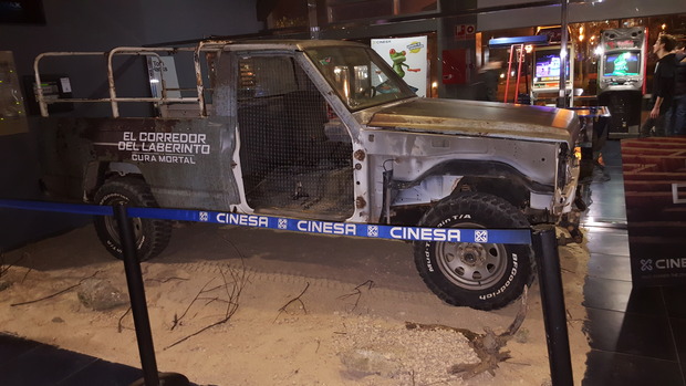 El Corredor del Laberinto La Cura Mortal: Vehículo de publicidad en Cinesa Parquesur