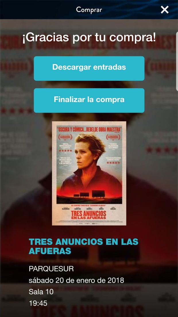 Tres Anuncios En Las Afueras. Mi Entrada. ¿Que nota le dais a esta película?