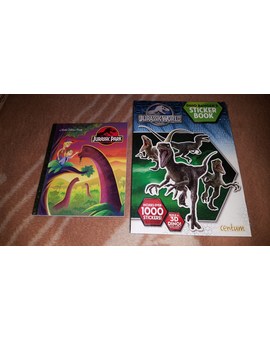 Jurassic Park A Little Golden Book + Jurassic World Sticker Book: Mi Compra 28-02-2018