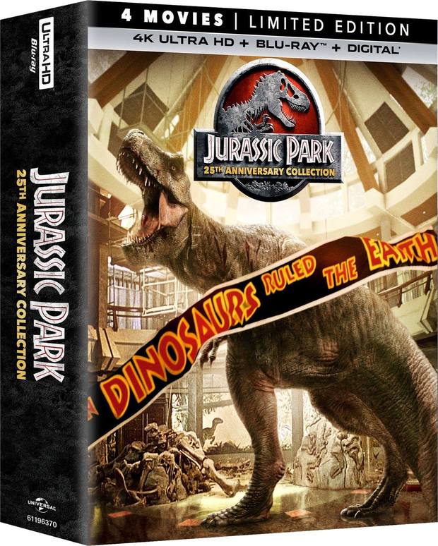 Aspecto del Pack 4K: Jurassic Park 25th Anniversary Collection Limited Edition Blu-ray + 4K (1/2)