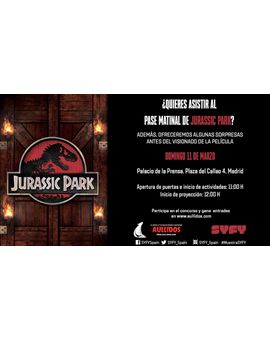 Aullidos te invita a ver "Jurassic Park" en familia en la Muestra Syfy