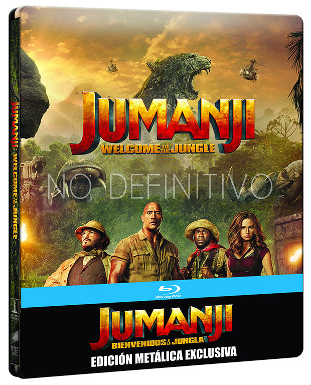 Ya disponible reserva en Amazon: Jumanji: Bienvenidos a la jungla (BD3D Steelbook) [Blu-ray]