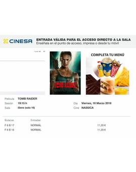 Tomb Raider: Mi Crítica y mi Entrada [Sin Spoilers]. Nota 9.5/10. Peliculón, Aventura y emoción en estado puro.