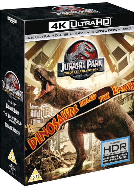 Abiertas reservas en Zavvi: Jurassic Park Trilogy - Ultra Hd 4K (UV Version) Blu-ray