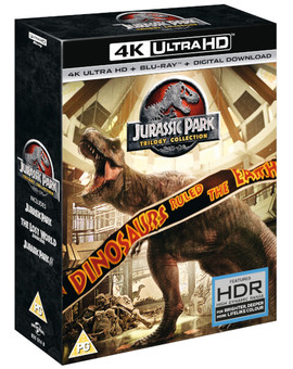 Abiertas reservas en Zavvi: Jurassic Park Trilogy - Ultra Hd 4K (UV Version) Blu-ray