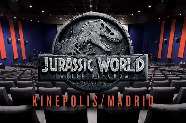 A primeros de Junio tendrá lugar la premiere de Jurassic World El Reino Caido en los cines Kinepolis de Madrid con la presencia de Chris Pratt, Bryce Dallas Howard y Bayona