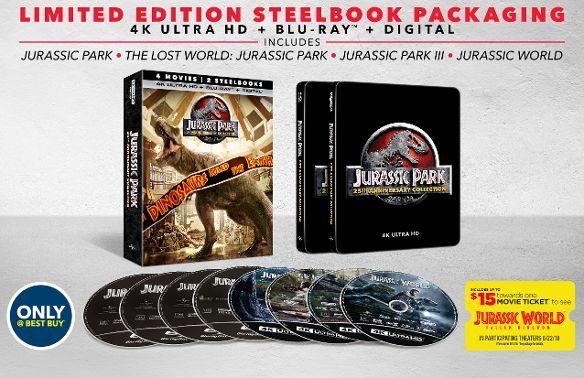 Jurassic Park 4K Steelbook best buy