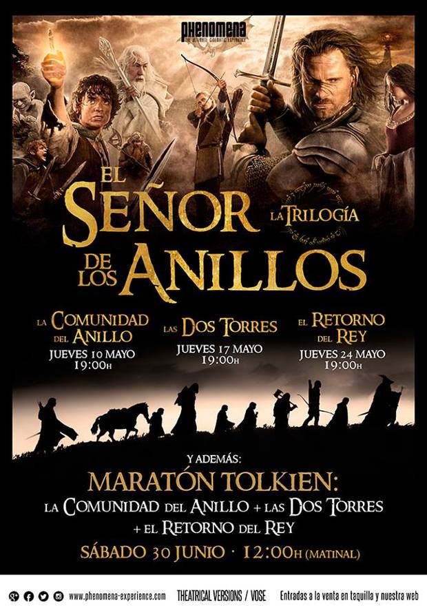 El Señor de los Anillos. Maratón en Phenomena
