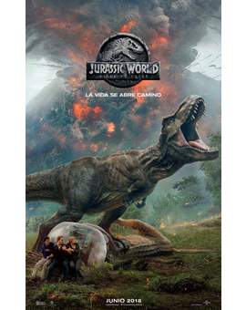 Jurassic World El Reino Caido. Poster Español oficial 1 de 3 