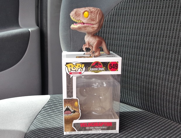 Velocirraptor Funko. Jurassic Park: Mi Compra 22-04-2018