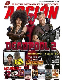 Acción cine. Portada y posters Mayo 2018. ¡¡¡Con posters de Jurassic World El Reino Caido e Infinity War!!!