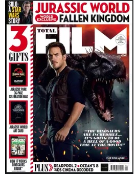 Portada de la revista  @totalfilm con Jurassic World El Reino Caido como protagonista