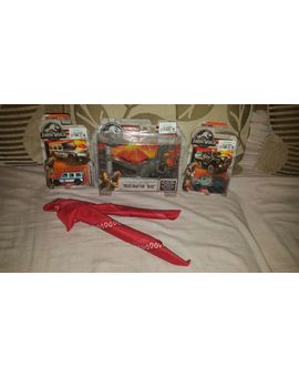 Jurassic World y Jurassic Park Compras: Velocirraptor Blue de Mattel + Coches de Mattel + Replica pañuelo Doctor Alan Grant: Mis Compras 07-05-2018