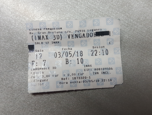 Entrada Infinity Wars regalada por JU + Humor: Thanos no contaba con esto (SPOILERS) 