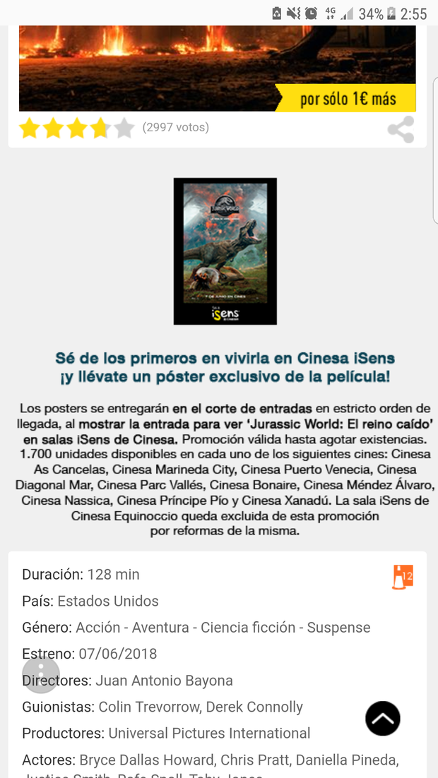 Jurassic World El Reino Caido: Nuevo vídeo viral + Adopta un dinosaurio + Regalo Poster Cinesa