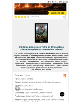 Jurassic World El Reino Caido: Nuevo vídeo viral + Adopta un dinosaurio + Regalo Poster Cinesa