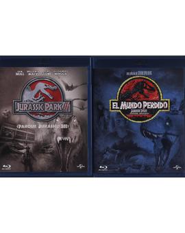 El Mundo Perdido y Jurassic Park 3: Caratulas delanteras ediciones individuales