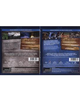 El Mundo Perdido y Jurassic Park 3: Caratulas traseras ediciones individuales.