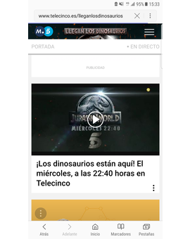 Esta noche a las 22:40 en Tele 5 adelanto exclusivo y reportaje de Jurassic World El Reino Caido + Jurassic World