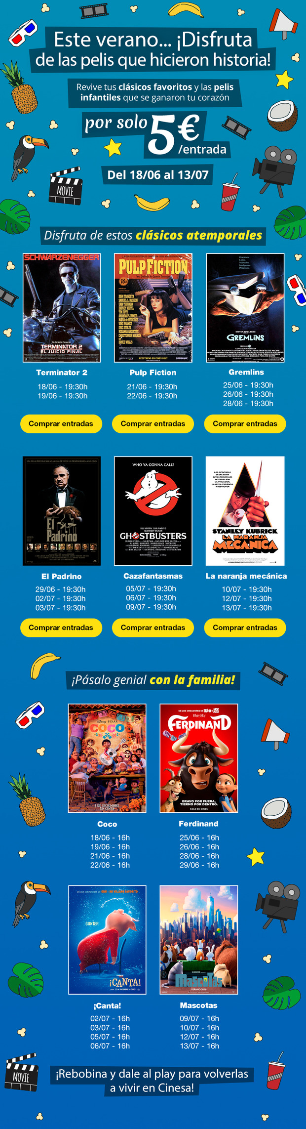 Clásicos del cine en Cinesa por 5 euros la sesión